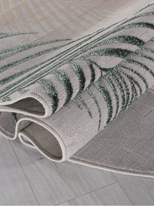 Ковер F167 - GRAY-D.GREEN - Овал - коллекция LIMAN