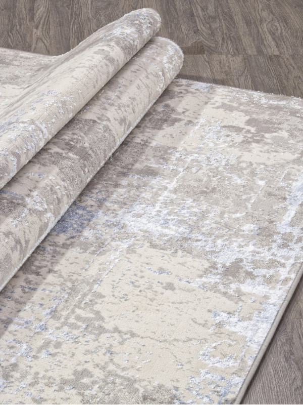 Ковер F169 - CREAM-BLUE - Прямоугольник - коллекция LIMAN