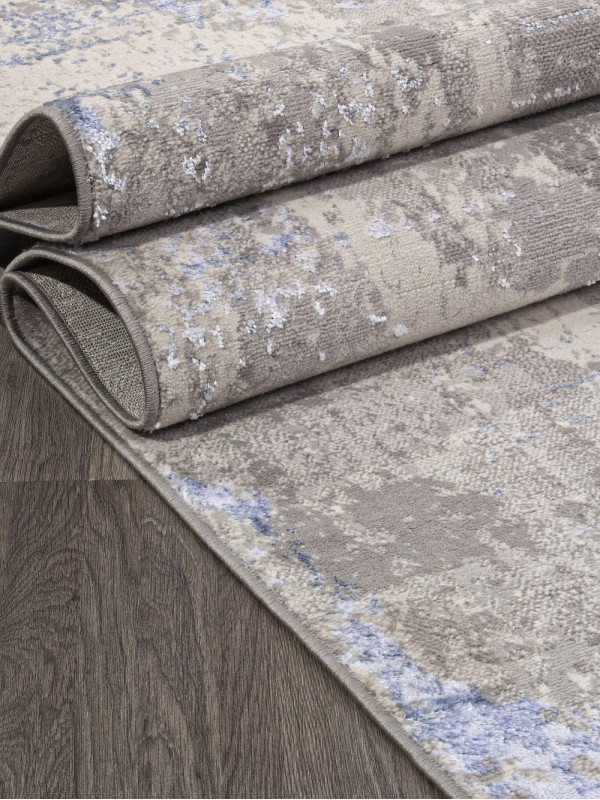 Ковер F169 - CREAM-BLUE - Прямоугольник - коллекция LIMAN