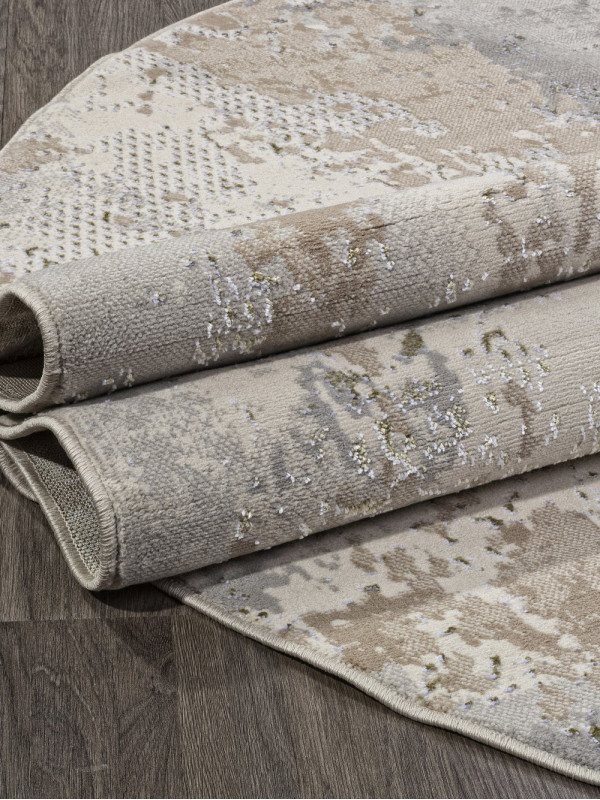 Ковер F171 - CREAM-GREEN - Овал - коллекция LIMAN