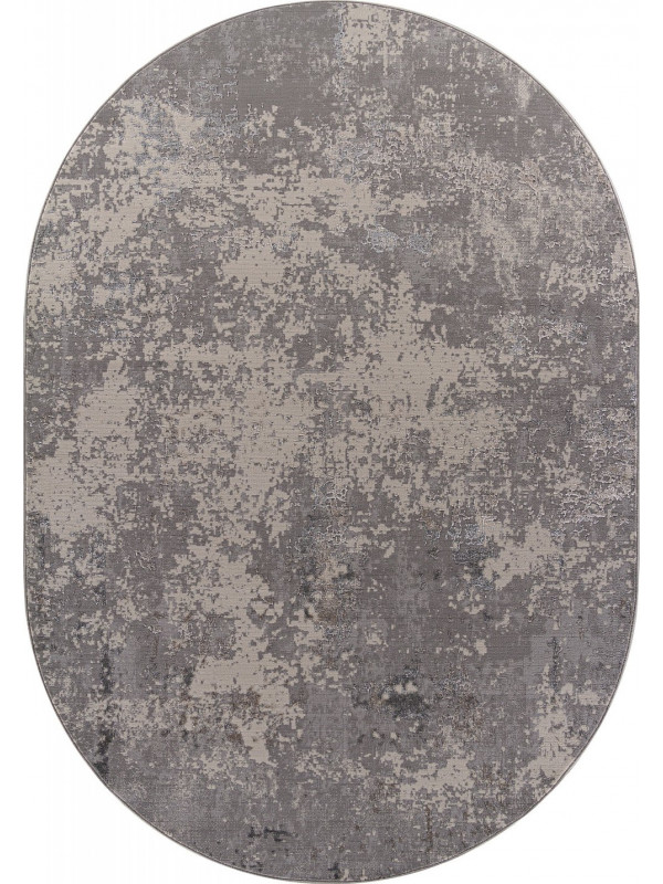 Ковер F477 - GRAY-BEIGE - Овал - коллекция LIMAN