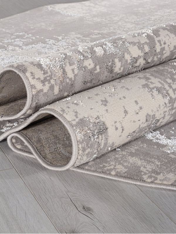 Ковер F477 - GRAY-BEIGE - Овал - коллекция LIMAN