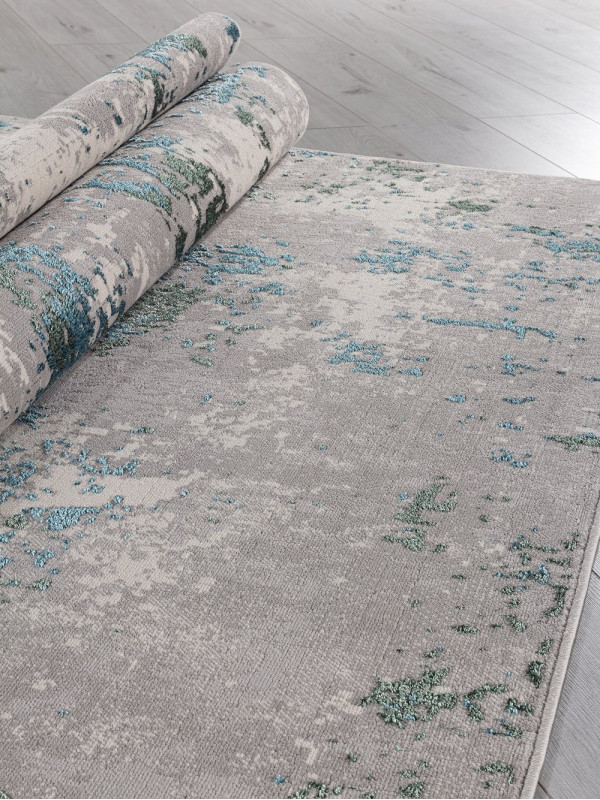 Ковер F477 - GRAY-BLUE - Прямоугольник - коллекция LIMAN