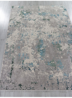 Ковер F477 - GRAY-BLUE - Прямоугольник - коллекция LIMAN 1,2x1,8 м