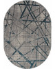 Ковер F478 - GRAY-BLUE - Овал - коллекция LIMAN