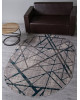 Ковер F478 - GRAY-BLUE - Овал - коллекция LIMAN