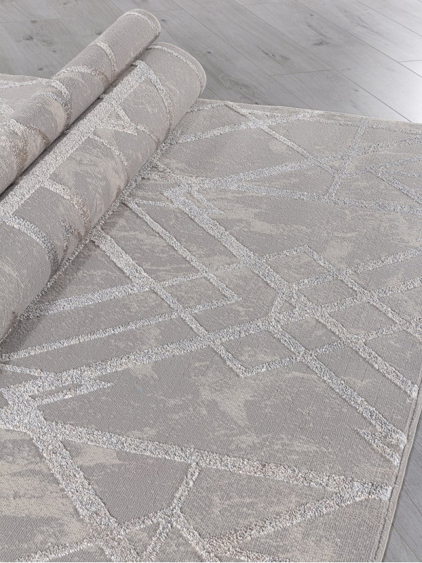 Ковер F480 - GRAY-BEIGE - Прямоугольник - коллекция LIMAN