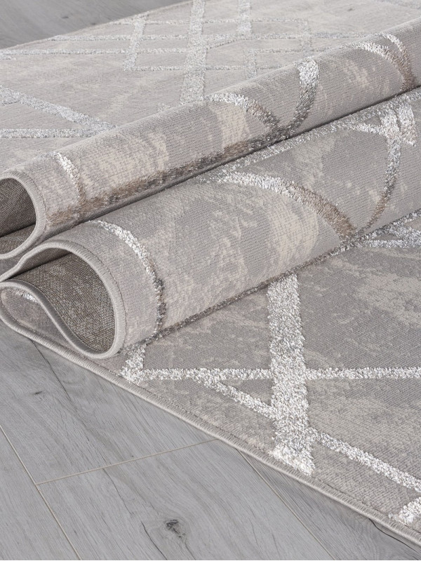 Ковер F480 - GRAY-BEIGE - Прямоугольник - коллекция LIMAN