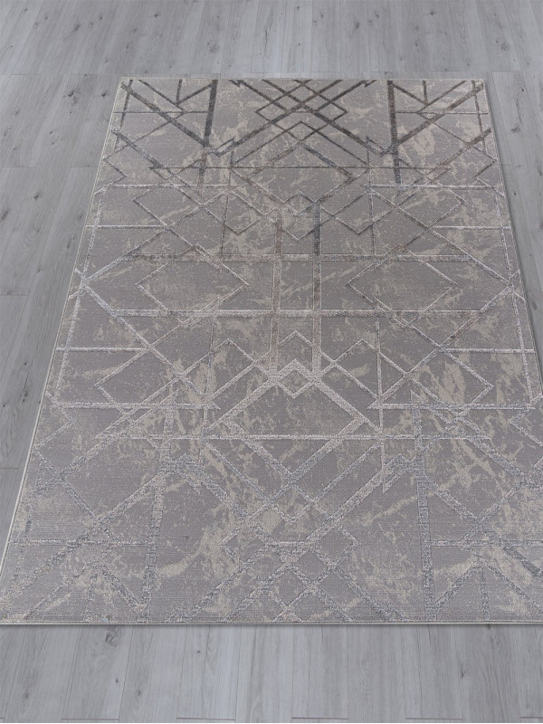 Ковер F480 - GRAY-BEIGE - Прямоугольник - коллекция LIMAN
