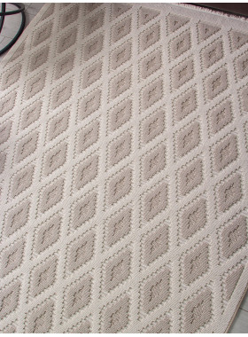 Ковер L0027B - D.BEIGE / BEIGE - Прямоугольник - коллекция LOOPY 2,4x3,4 м