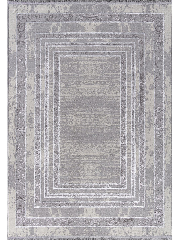 Ковер 1634G - GREY / GREY - Прямоугольник - коллекция LORA