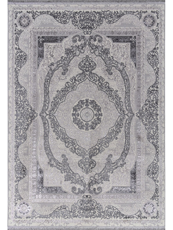 Ковер 3098G - GREY / GREY - Прямоугольник - коллекция LORA