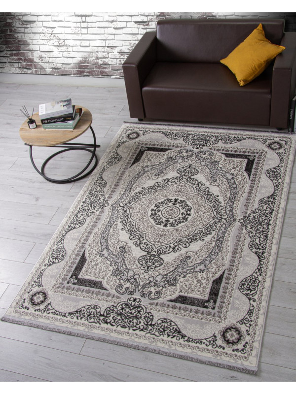 Ковер 3098G - GREY / GREY - Прямоугольник - коллекция LORA