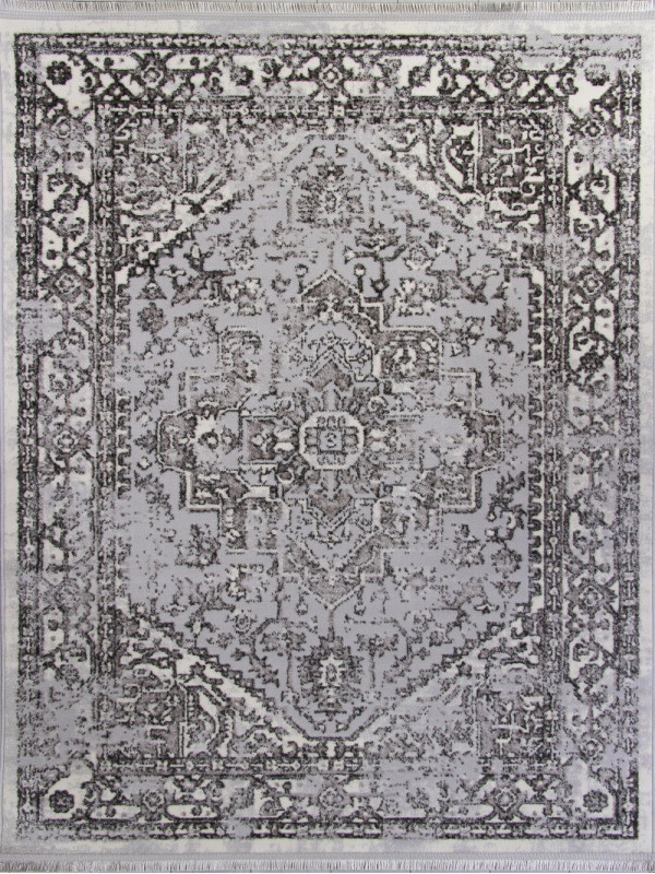 Ковер 8083G - GREY / GREY - Прямоугольник - коллекция LORA