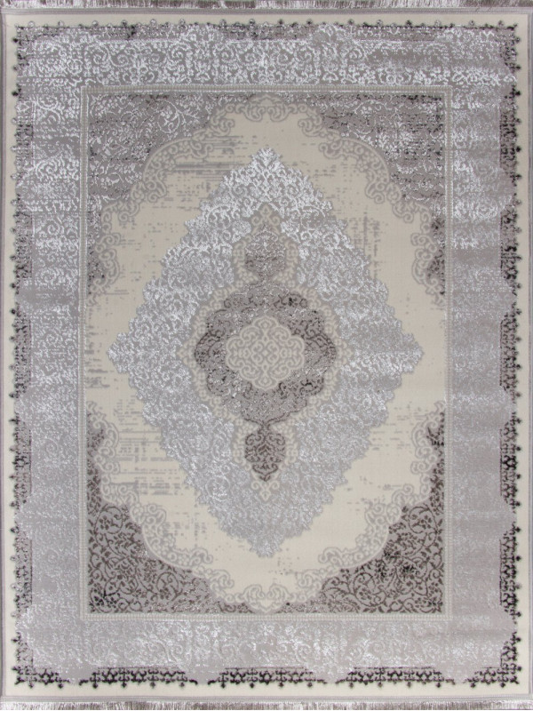 Ковер 8442G - GREY / GREY - Прямоугольник - коллекция LORA