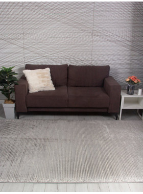 Ковер 9572G - GREY / GREY - Прямоугольник - коллекция LORA 3x5 м
