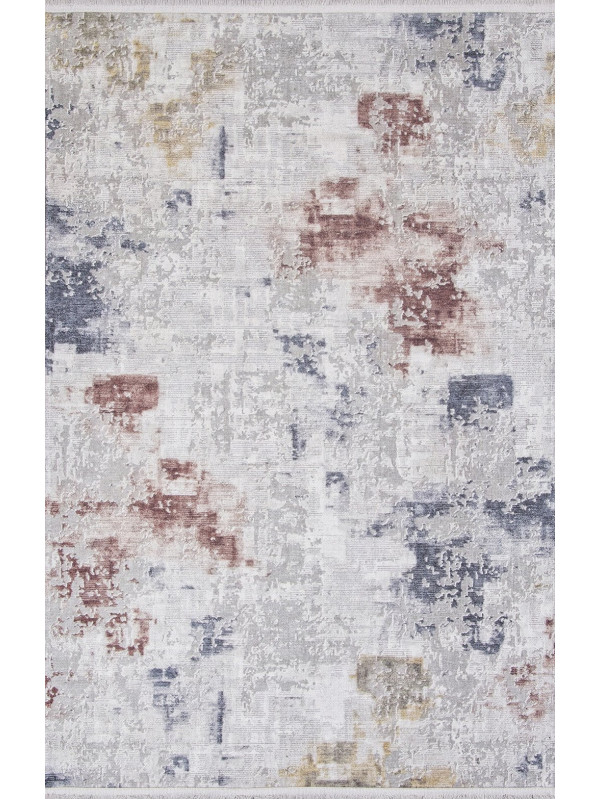 Ковер AB105A - GREY / RED - Прямоугольник - коллекция LOTUS