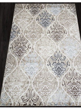 Ковер L013 - CREAM-BROWN - Прямоугольник - коллекция LUXE 1x2 м
