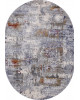 Ковер 5038A - COKEN D.GREY / BLUE - Овал - коллекция MARDAN
