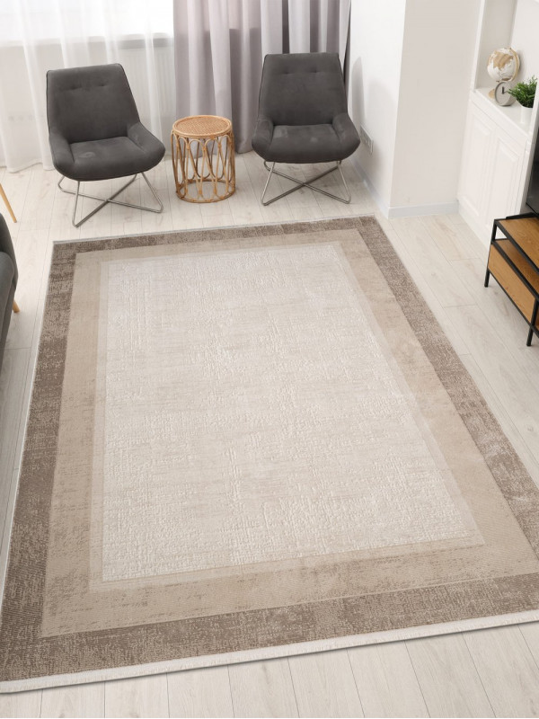 Ковер 27466A - BEIGE / D.BEIGE - Прямоугольник - коллекция MARDIN