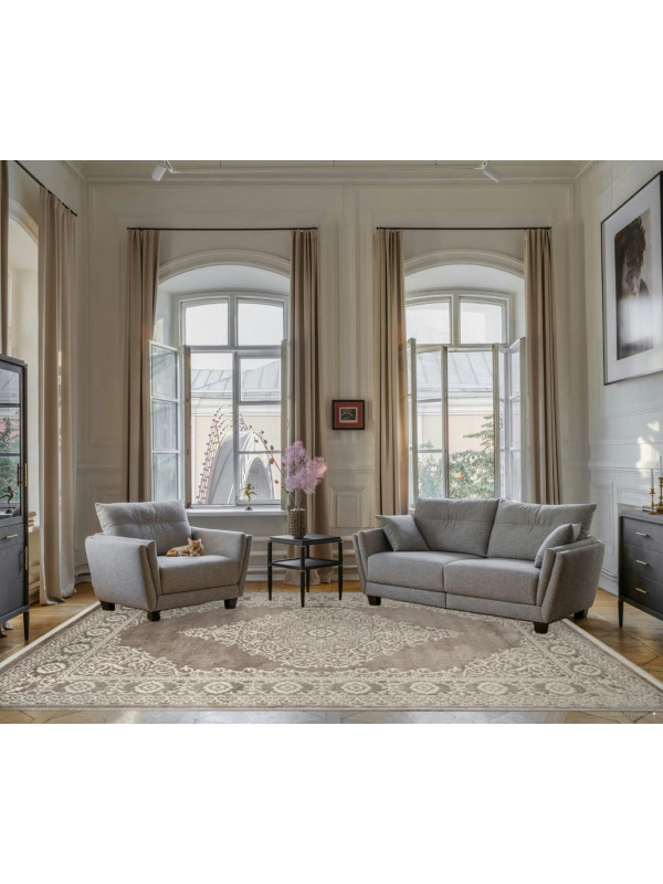 Ковер 26468A - CREAM / D.BEIGE - Прямоугольник - коллекция MARMARIS
