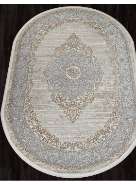 Ковер 26913A - GRY / D.BEIGE - Овал - коллекция MARMARIS 1,92x4 м
