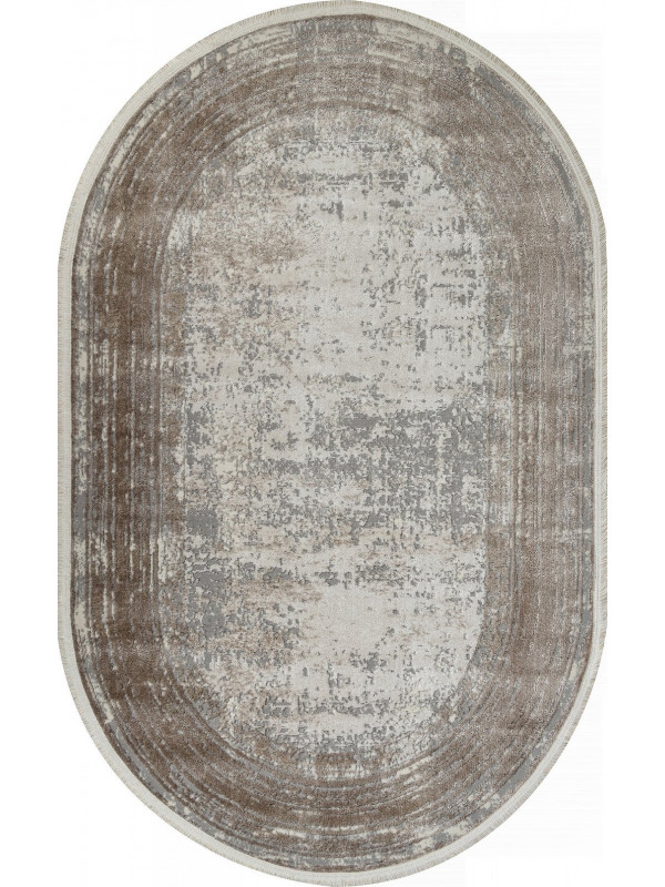 Ковер 26927A - GRY / D.BEIGE - Овал - коллекция MARMARIS