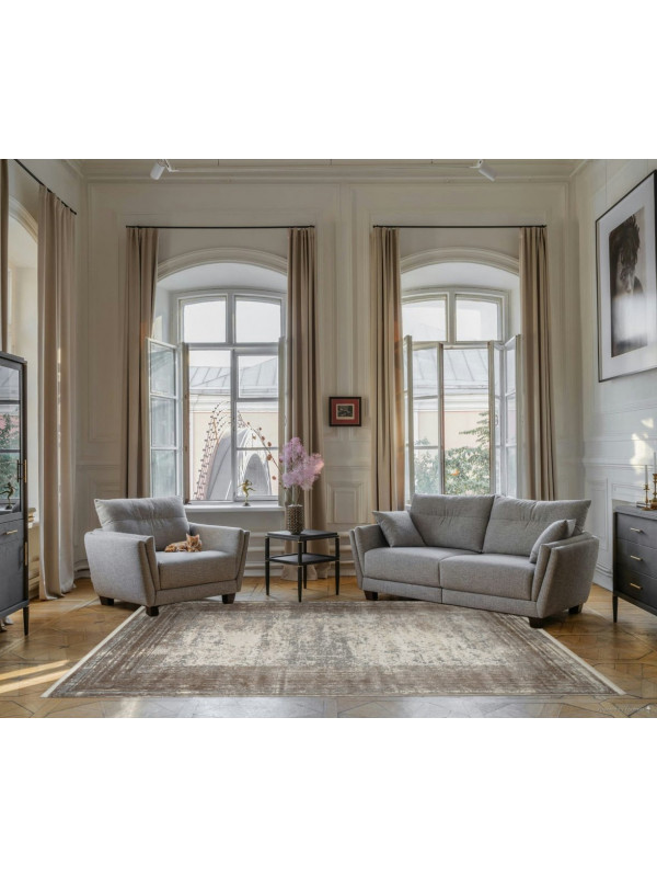 Ковер 26927A - GRY / D.BEIGE - Прямоугольник - коллекция MARMARIS