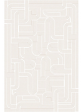 Ковер F621 - NATURAL-BEIGE - Прямоугольник - коллекция MILOS 2x3 м