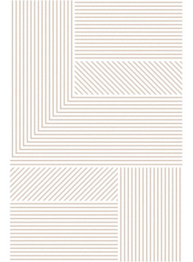 Ковер F628 - NATURAL-BEIGE - Прямоугольник - коллекция MILOS 2x3 м