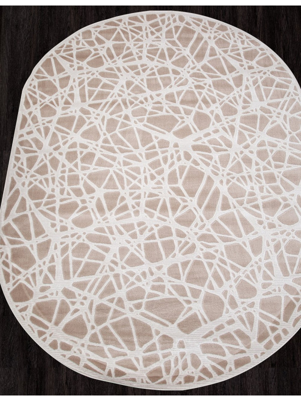 Ковер D967 - BEIGE - Овал - коллекция MIRANDA