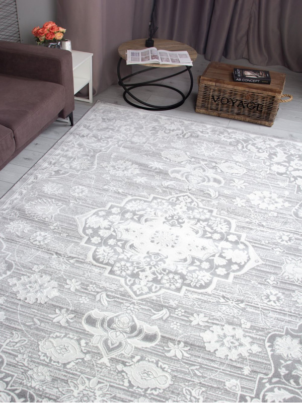 Ковер F702 - LIGHT GRAY - Прямоугольник - коллекция MONBLAN