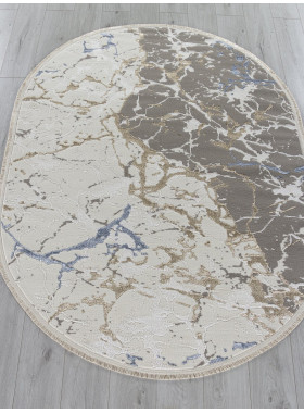 Ковер 27231 - GRY / BLUE - Овал - коллекция MOSSO 3x4 м