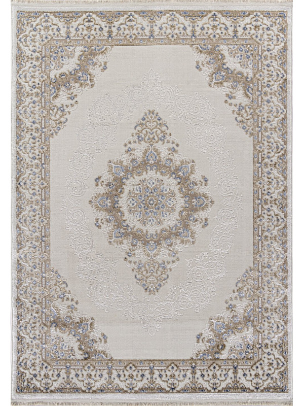 Ковер 27236A - CREAM / BLUE - Прямоугольник - коллекция MOSSO