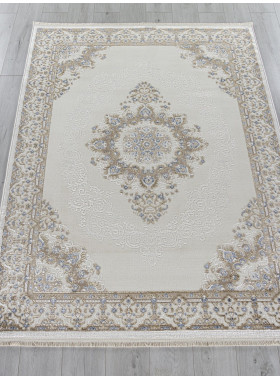 Ковер 27236A - CREAM / BLUE - Прямоугольник - коллекция MOSSO 3x4 м