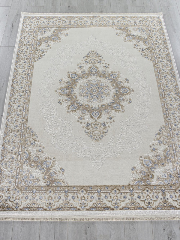 Ковер 27236A - CREAM / BLUE - Прямоугольник - коллекция MOSSO