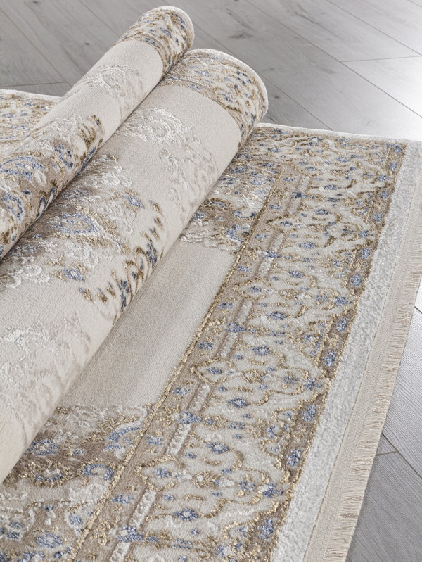 Ковер 27236A - CREAM / NAVY - Прямоугольник - коллекция MOSSO