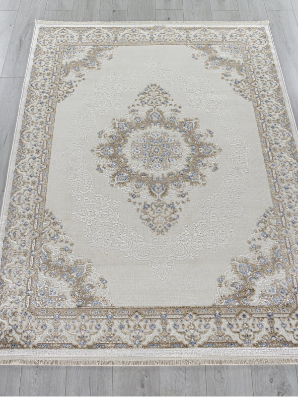 Ковер 27236A - CREAM / NAVY - Прямоугольник - коллекция MOSSO