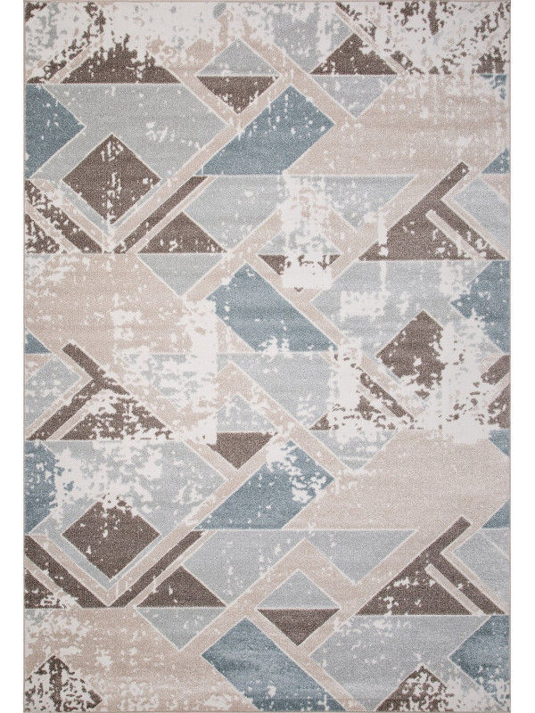 Ковер D979 - BEIGE-BLUE - Прямоугольник - коллекция NATUREL