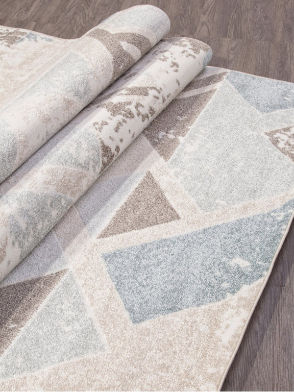 Ковер D979 - BEIGE-BLUE - Прямоугольник - коллекция NATUREL
