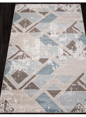 Ковер D979 - BEIGE-BLUE - Прямоугольник - коллекция NATUREL 1x2 м