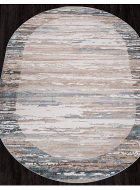 Ковер D983 - BEIGE-BLUE - Овал - коллекция NATUREL 1,5x2,3 м