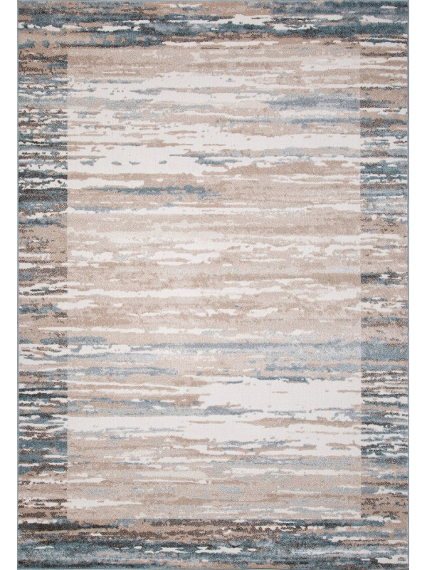 Ковер D983 - BEIGE-BLUE - Прямоугольник - коллекция NATUREL