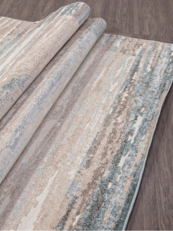 Ковер D983 - BEIGE-BLUE - Прямоугольник - коллекция NATUREL