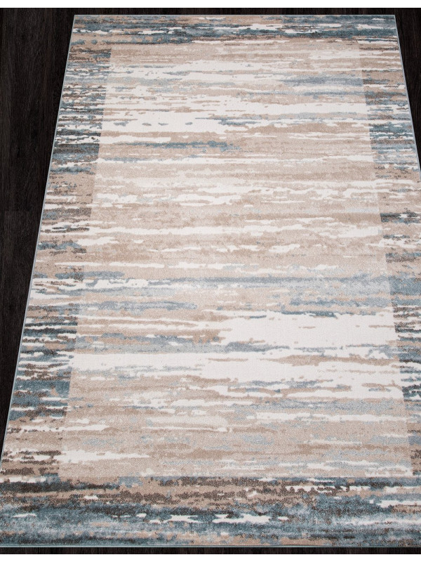 Ковер D983 - BEIGE-BLUE - Прямоугольник - коллекция NATUREL