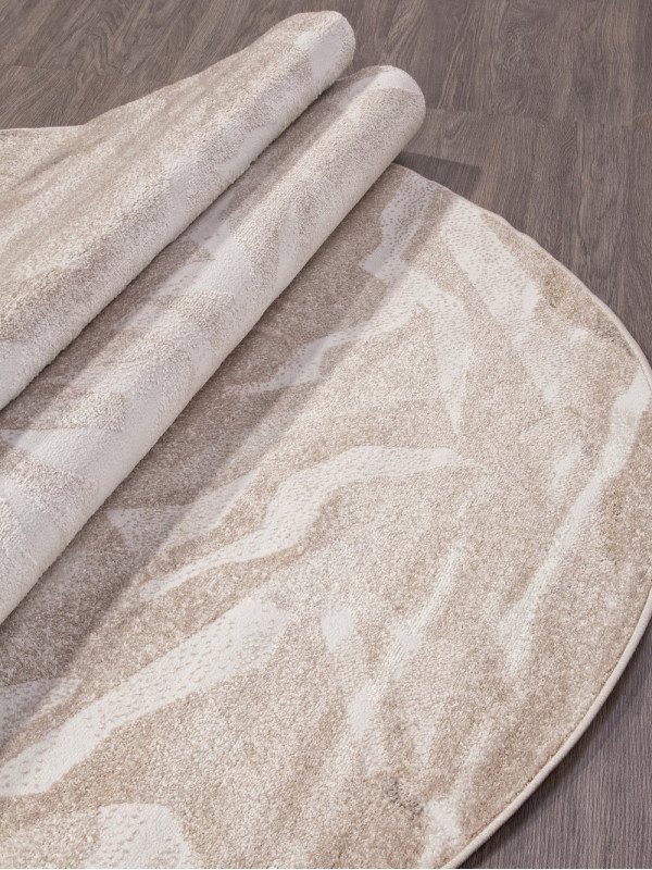 Ковер D989 - BEIGE - Овал - коллекция NATUREL