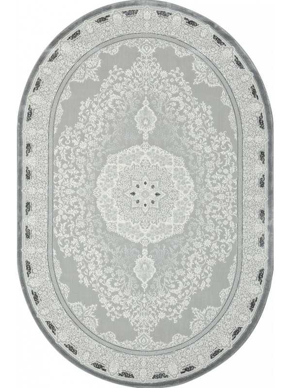 Ковер GL038G - GREY / GREY - Овал - коллекция NENSI