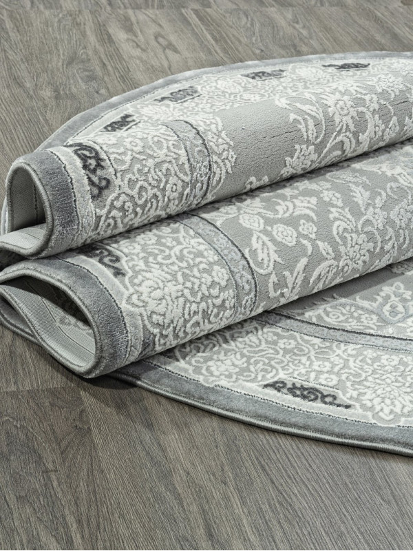 Ковер GL038G - GREY / GREY - Овал - коллекция NENSI