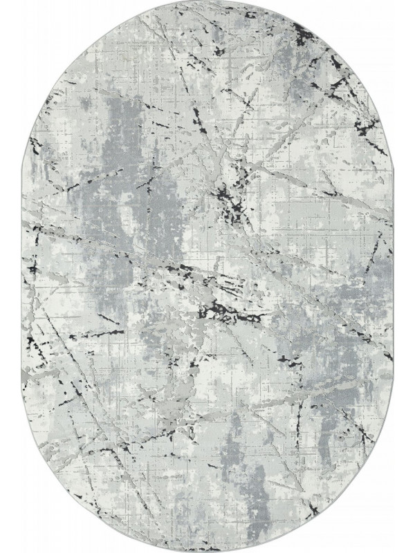 Ковер GL039G - GREY / GREY - Овал - коллекция NENSI