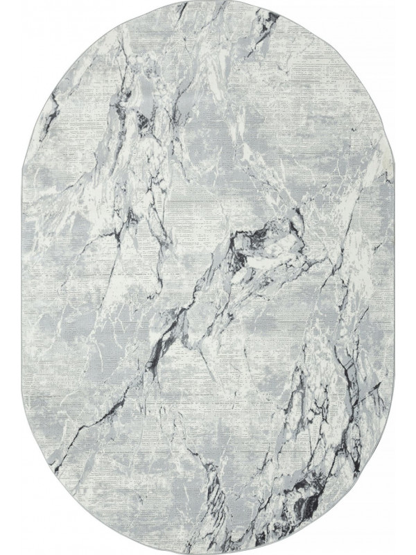 Ковер GL071G - GREY / GREY - Овал - коллекция NENSI